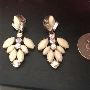 J. Crew Gold Crystal Earrings